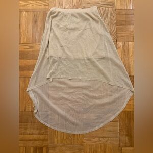 h.i.p. Tan A-Line Skirt Casual Made in the USA